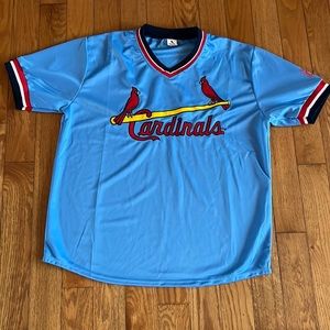 St Louis Cardinals Jersey Stitched  MLB Adult Size XL blue  SGA